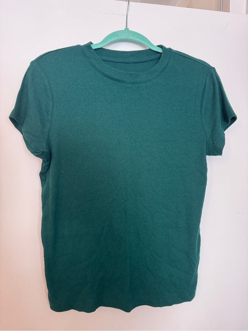 a new day Men’s Solid Teal Crew Neck Tee
